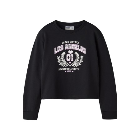 Name It Sweatshirt - Kort - NkfVanita - Sort/La District