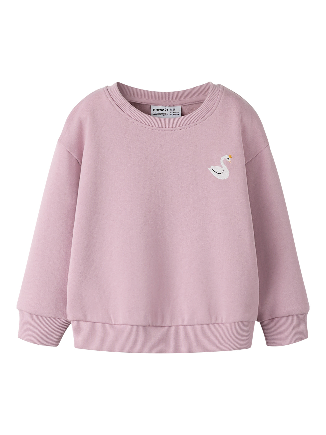 NAME IT Sweatshirt Vallene Dawn Pink Swan