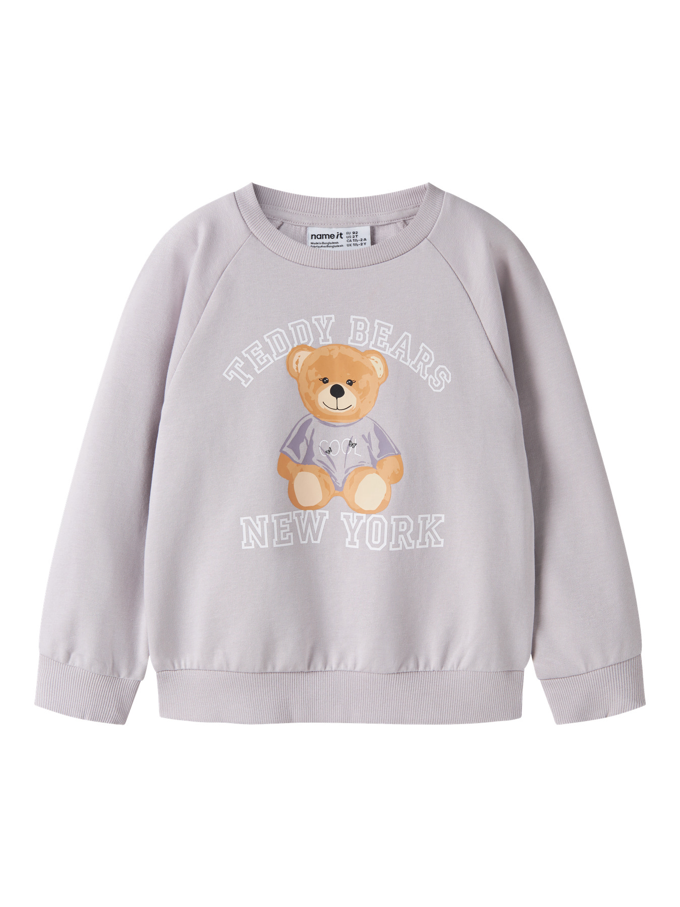 Name It Sweatshirt - NmfVenus - Lilac Marble/Teddy Bear