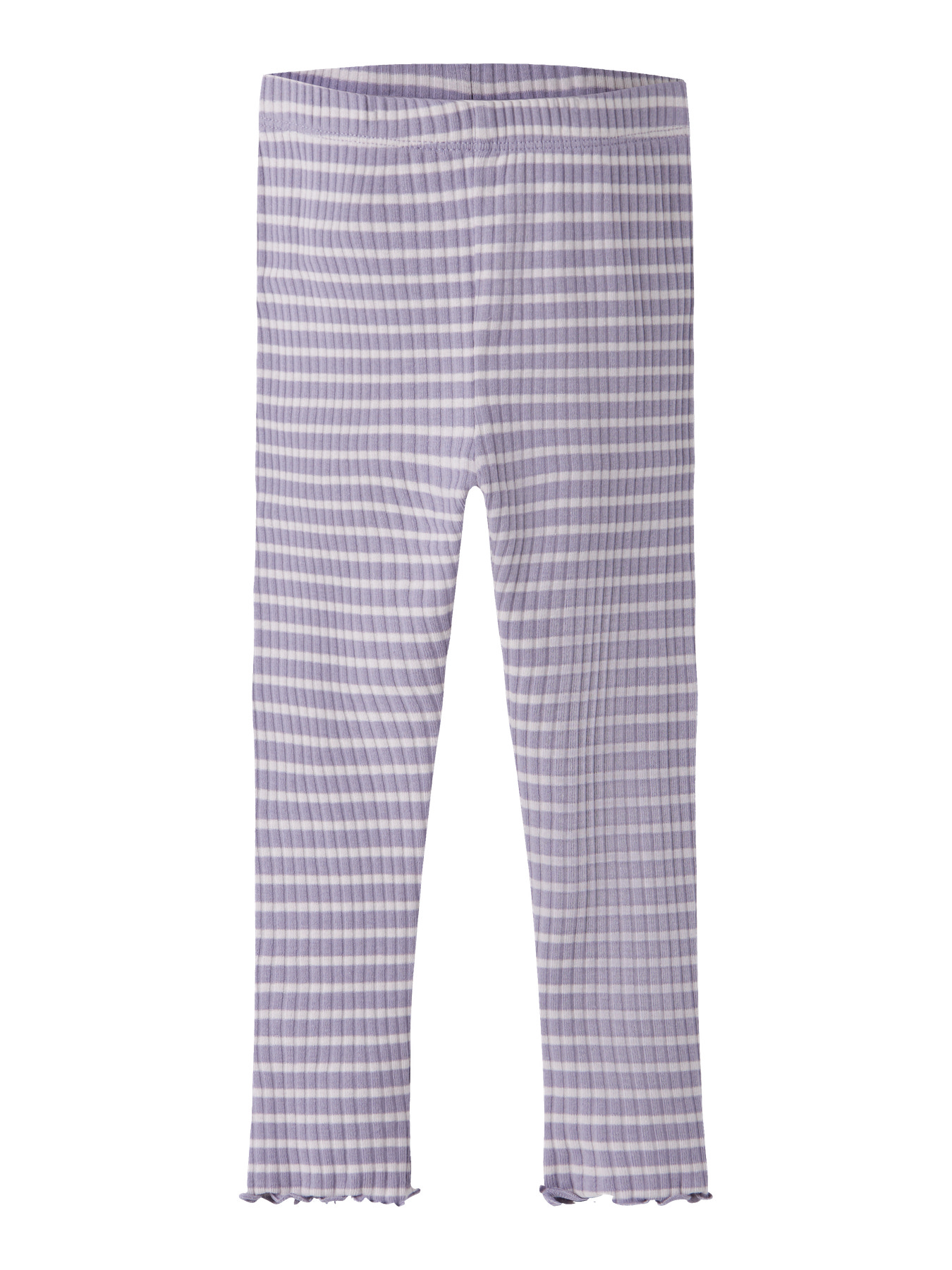 Name it Leggings - Rib - NmfVemma - Lavender Gray/Lilac Marble S