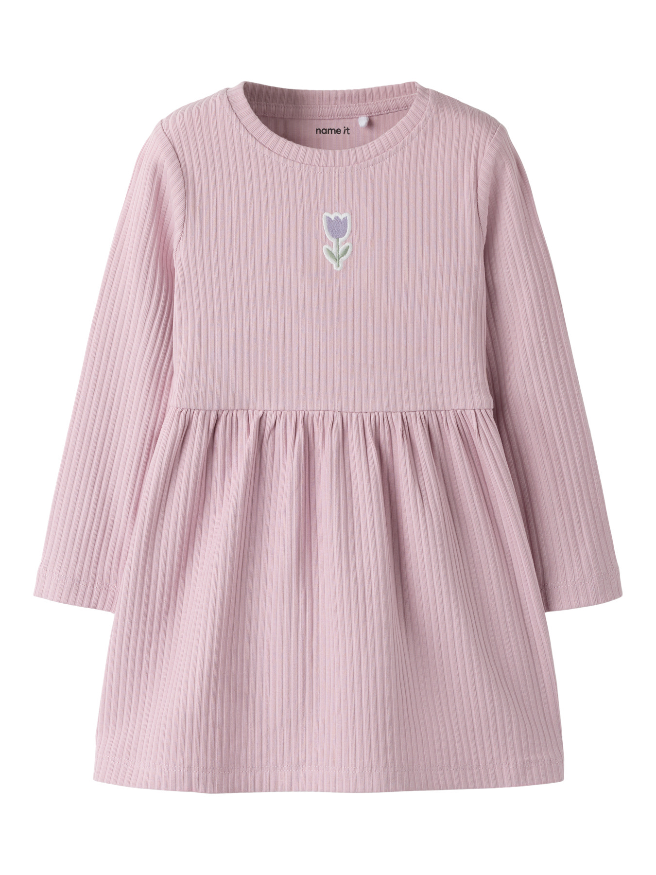 Name it Kjole - Rib - NmfVemma - Dawn Pink/Tulip