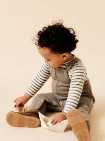 LIL ATELIER Sweat Overalls Tabby Silent Storm Melange
