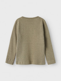 LIL ATELIER Langærmet Bluse Barbar Moss Gray
