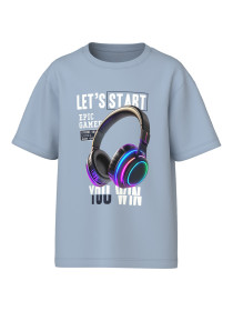 NAME IT T-shirt Voto Blue Fog Gamer