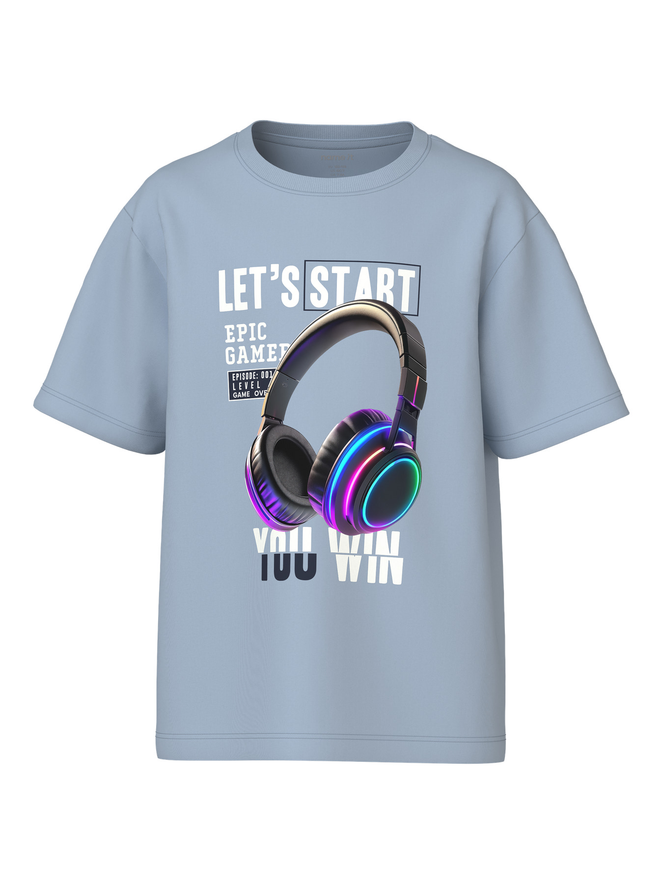 Name It T-shirt - NkmVoto - Blue Fog/Gamer