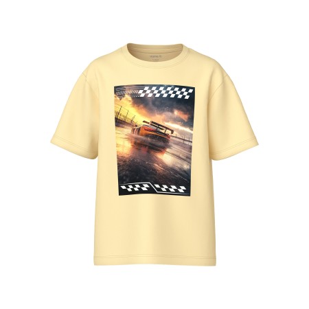 Name It T-shirt - NkmVoto - Double Cream/Race