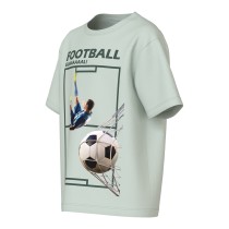NAME IT T-shirt Voto Pale Aqua Football