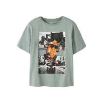 NAME IT T-shirt Voto Green Milieu Hotdog