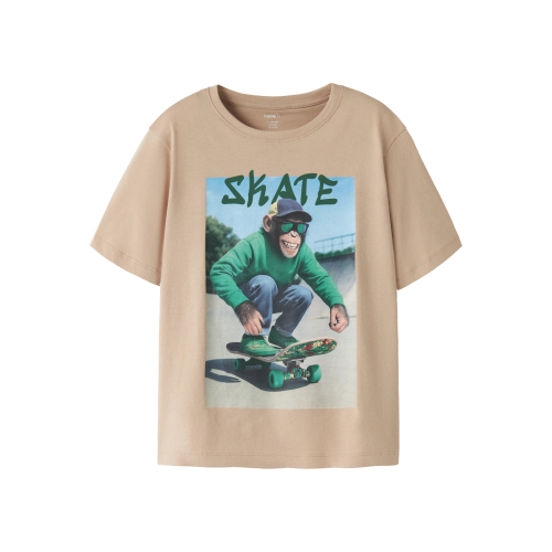 Name it T-shirt - NkmVoto - Sesame/Monkey Skater