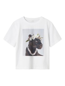 NAME IT T-shirt Votea Bright White Panther