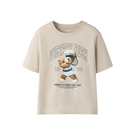 Name It T-shirt - NkfVotea - Pumice Stone/Teddy Tennis