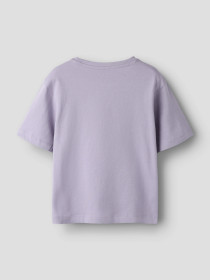NAME IT Nkfvotea Ss Nreg Top - Lavender Gray Stay Chic