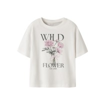 NAME IT T-shirt Votea Cloud Dancer Wild Flower