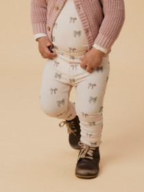 LIL ATELIER Leggings Gavo Efi Silver Peony Bow