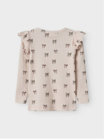 LIL ATELIER Bluse Gavo Eko Silver Peony Bow