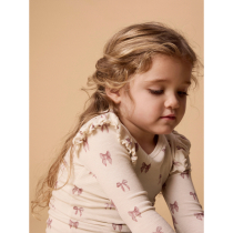 LIL ATELIER Bluse Gavo Turtledove Bow