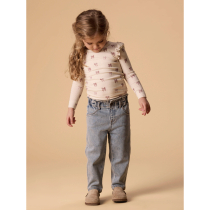 LIL ATELIER Bluse Gavo Turtledove Bow