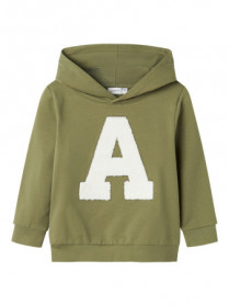 NAME IT Hættetrøje Poalhan Oil Green