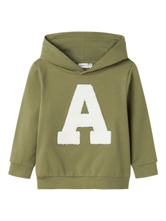 NAME IT Hættetrøje Poalhan Oil Green