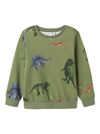 NAME IT Sweatshirt Pnodino Oil Green