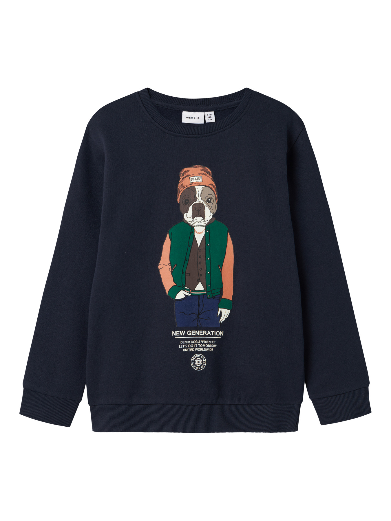 Name It NkmPsalko Salko Loose Sweatshirt - Dark Sapphire