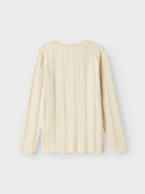 NAME IT Hulmønster Bluse Freda Summer Sand