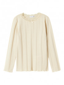 NAME IT Hulmønster Bluse Freda Summer Sand