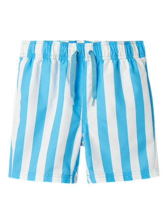 Name It Badeshorts Blå Stribet - Str. 8y 128cm