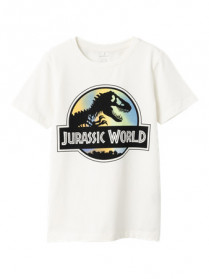 NAME IT Jurassic Park T-shirt Pjens White Alyssum