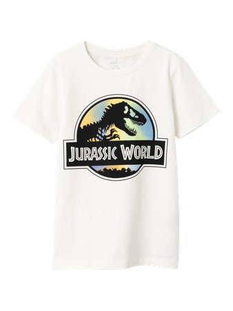NAME IT Jurassic Park T-shirt Pjens White Alyssum