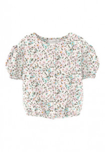 NAME IT Kortærmet Top Velma Bright White