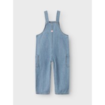 NAME IT Stribet Denim Overall Macie Light Blue Multi