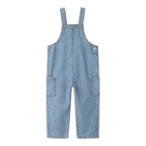 NAME IT Stribet Denim Overall Macie Light Blue Multi