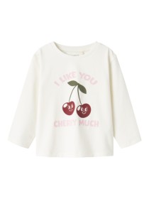 NAME IT Langærmet Bluse Berrie Cloud Dancer