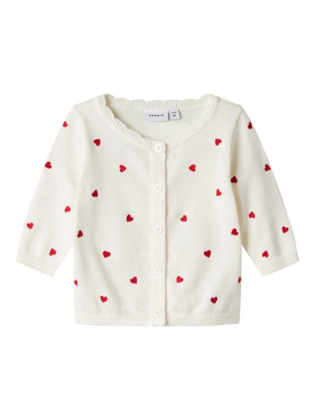 NAME IT Baby Strik Cardigan Fisilly Cloud Dancer