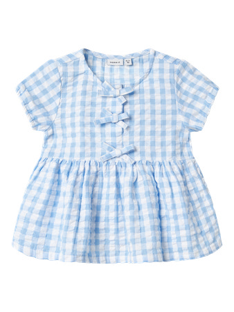 NAME IT Kortærmet Top Fisina Bright White