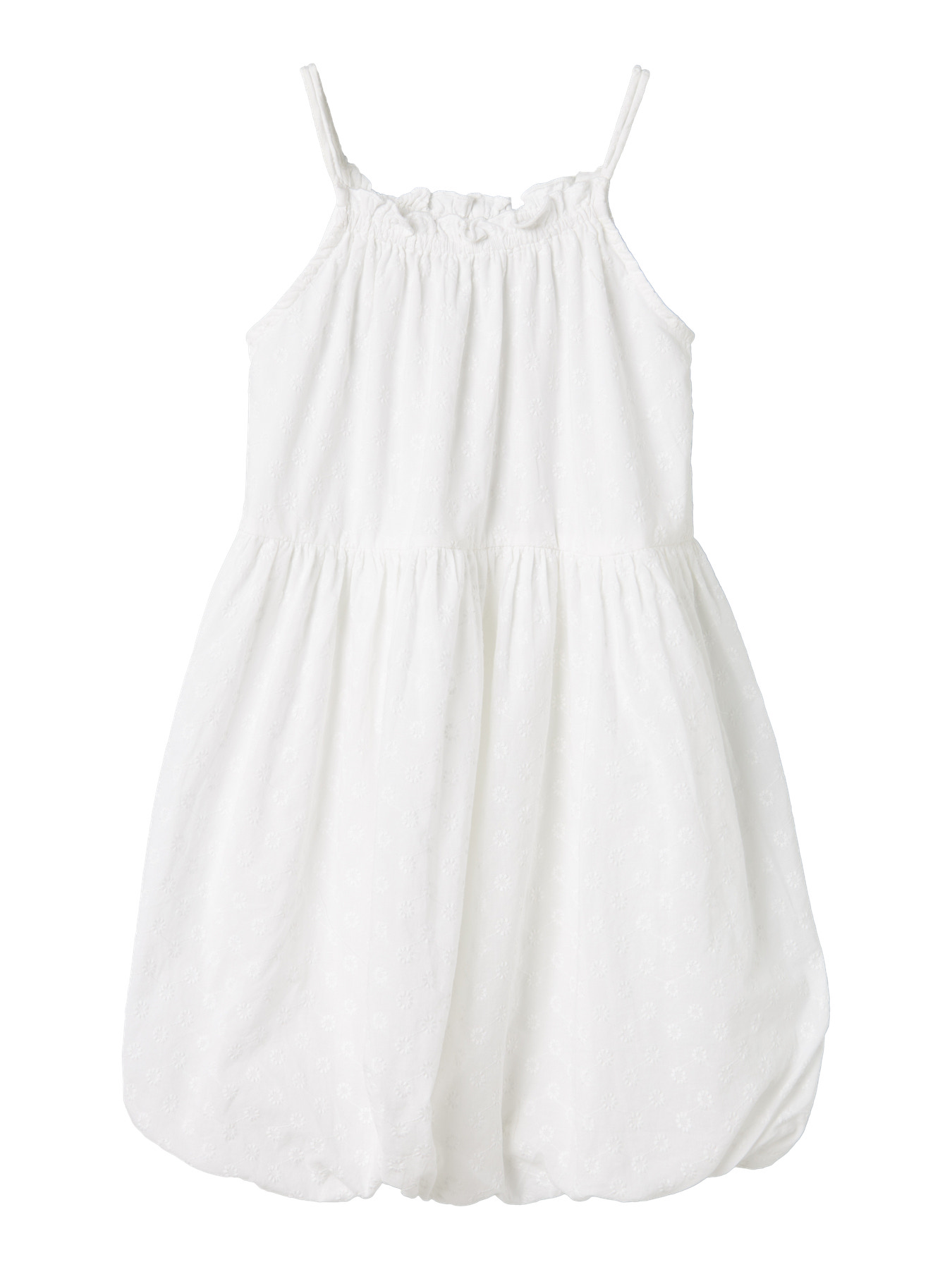 NAME IT Strop Kjole Jinku Baloon Bright White