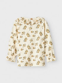 LIL ATELIER Langærmet Rib Bluse Gavo Eug Turtledove Lemon