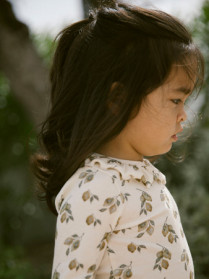 LIL ATELIER Langærmet Rib Bluse Gavo Eug Turtledove Lemon