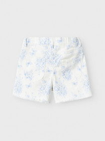 NAME IT Shorts Twill Mom Rose Bright White Flower