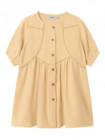 LIL ATELIER Løs Kjole Damla Taos Taupe