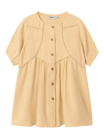 LIL ATELIER Løs Kjole Damla Taos Taupe