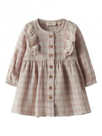 LIL ATELIER Løs Kjole Dagmar Peach Whip