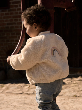 LIL ATELIER Lajo Bomber Jakke Rainbow Turtledove billede