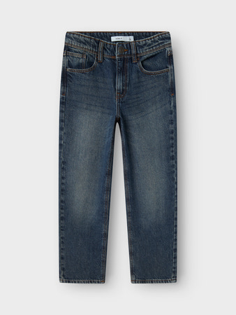 NAME IT Straight Jeans Ryan Dark Blue Denim billede