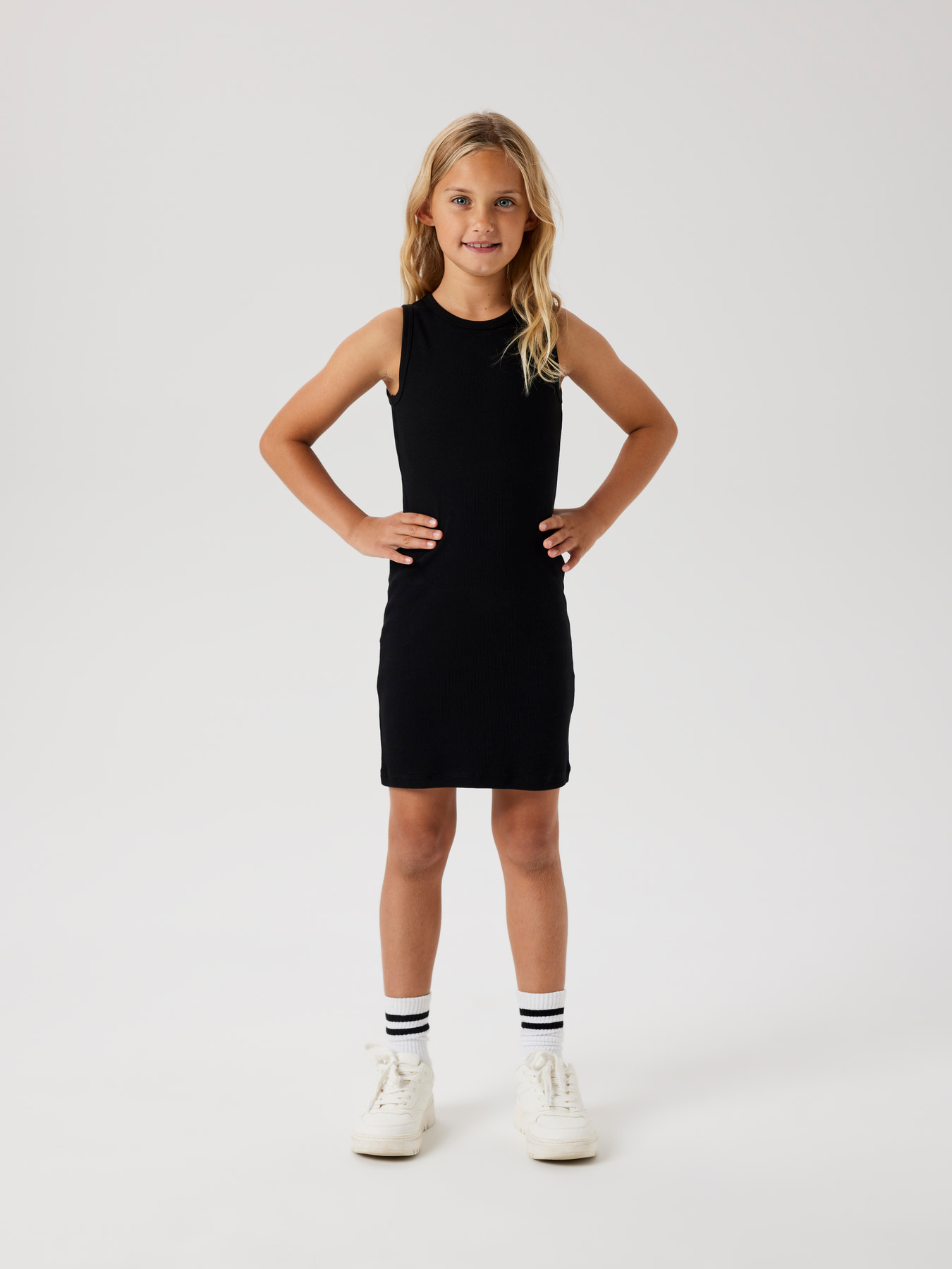 Name It Kjole - Rib - Slim - Noos - NmfNakal - Sort