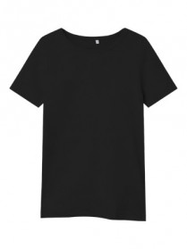 NAME IT Rib T-shirt Nakal Black