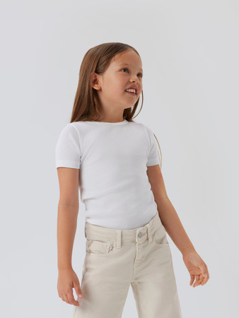 Name It T-shirt - Rib - Noos - NkfNakal - Bright White