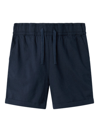 NAME IT Hør Shorts Falinnen Navy Blazer