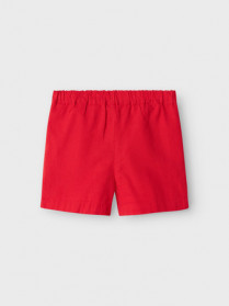 NAME IT Hør Shorts Falinnen Chinese Red